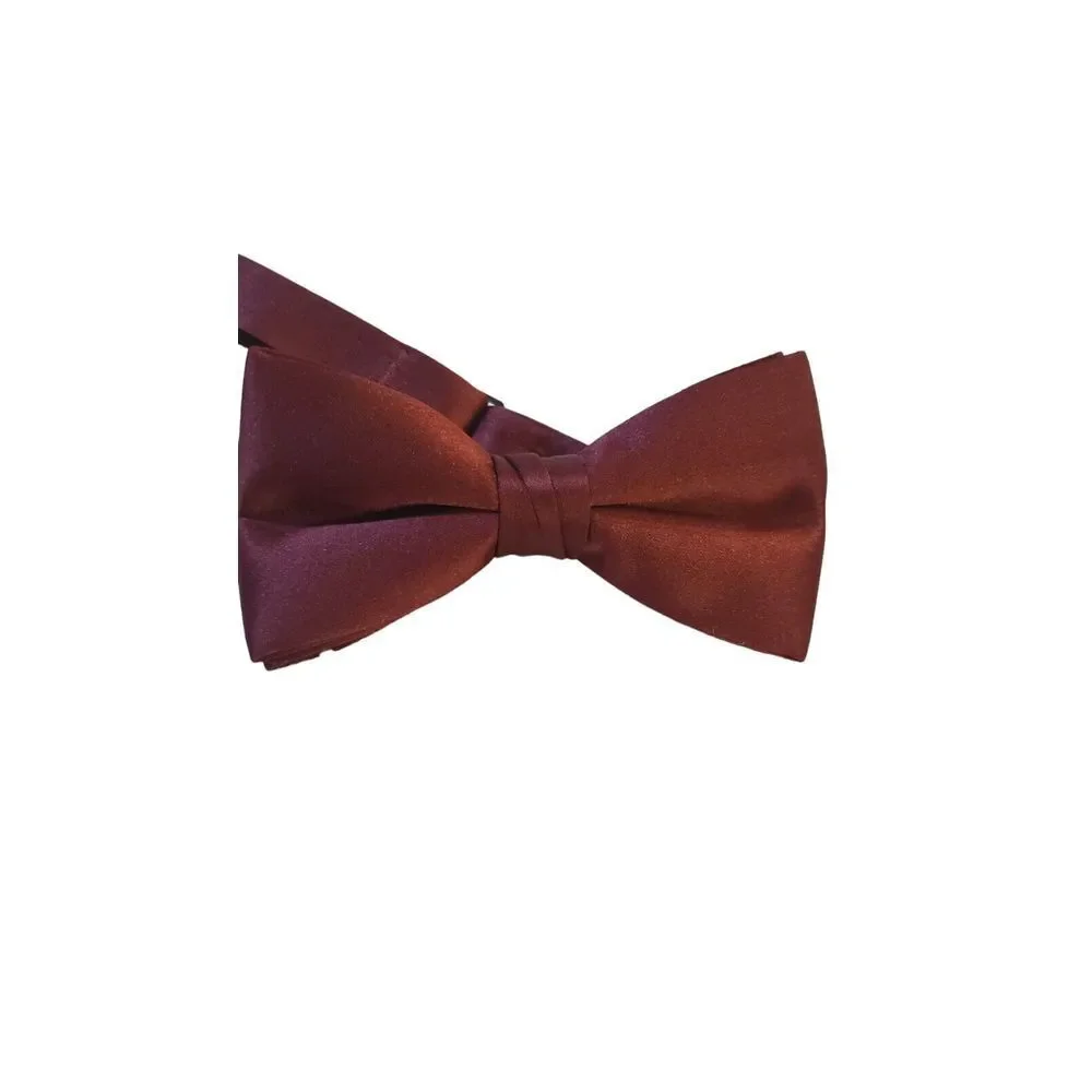Mens Bowtie PreTied Adjustable Necktie Solid Color Formal‎ Wedding Party Tuxedo